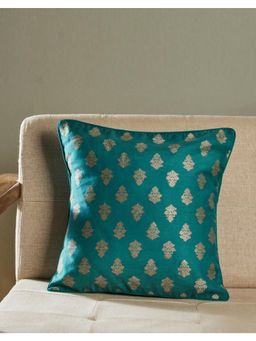 Fabindia - Turquoise Gulbahar Cushion Cover (16x16 inches)
