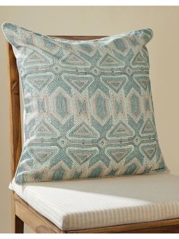 Fabindia - Multi Color Cotton Hand Block Print Aniker Cushion Cover (18x18 inches)