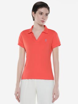 RAREISM - Bern Primary Orange Regular Fit Polo T-Shirt