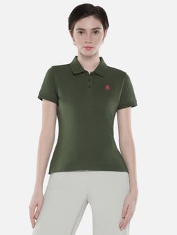 RAREISM - Logan Dark Olive Regular Fit Polo T-Shirt