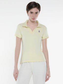 RAREISM - Van Light Yellow Regular Fit Polo T-Shirt
