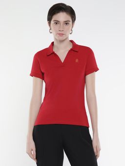 RAREISM - Van Primary Red Regular Fit Polo T-Shirt