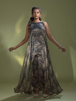 AURUL - Blue Asymmetric Co-Ord (Set of 2)