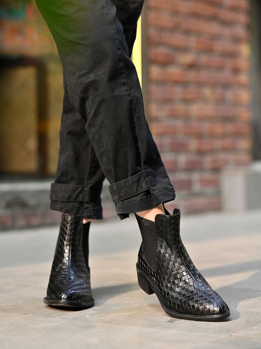 Fashion Boots Girls Dressy Boots Shoetopia Stylish Black Chelsea