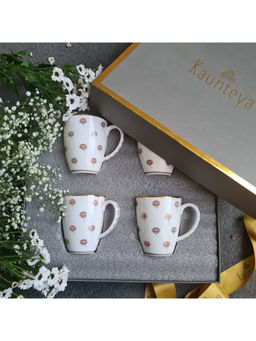 Kaunteya - Gift Set- Pichwai Set Of 4 Coffee Mugs