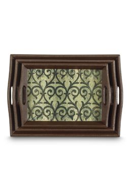 Freelance - PVC Trinity , Bed Breakfast Serving Tray (set of 3), with Handles, Rectangle