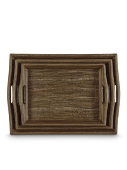 Freelance - PVC Trinity , Bed Breakfast Serving Tray (set of 3), with Handles, Rectangle