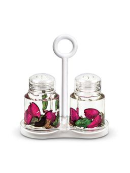 Freelance - Eden Acrylic Kitchen & Dining, Salt & Pepper Dispenser Box Holder Case Dish with Lid