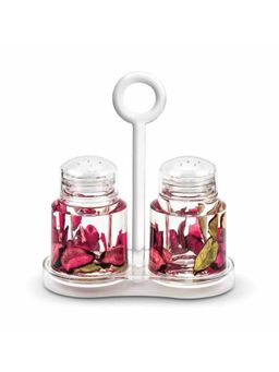 Freelance - Eden Acrylic Kitchen & Dining, Salt & Pepper Dispenser Box Holder Case Dish with Lid