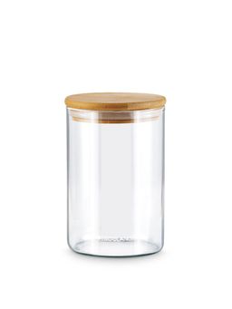 Freelance - Borosilicate Airtight Glass Jar with Wodden Lid for Kitchen Storage, Container 800ml, Wood