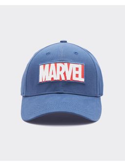 Bewakoof - Marvel Unisex Blue Marvel Embroidered Baseball Cap
