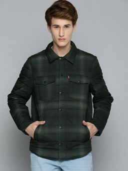 Levi's - Men Multicolour Shirt Collar Quilted Jacket