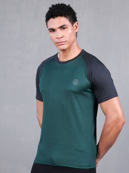 CHKOKKO - Colorblock Sports Quick Dry Activewear Gym T-Shirt