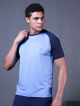 CHKOKKO - Colorblock Sports Quick Dry Activewear Gym T-Shirt