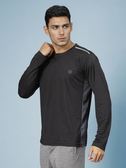 CHKOKKO - Full Sleeve Quick Dry Side Mesh Breathable Sports Gym T-Shirt