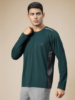 CHKOKKO - Full Sleeve Quick Dry Side Mesh Breathable Sports Gym T-Shirt