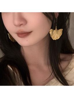 Niska - French Style Artistic Ginkgo Leaf Alloy Earrings Drop
