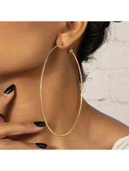 Niska - Simple Style Circle Plating Alloy Hoop Earrings