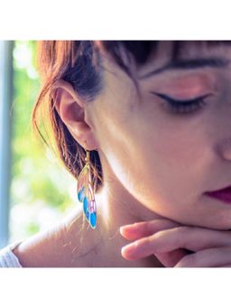 Niska - Wings Style Plating Alloy Drop Earrings