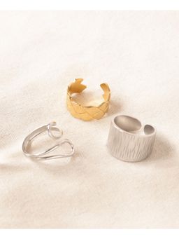 Niska - Bold Grace Anti-Tarnish Rings Pack of 3