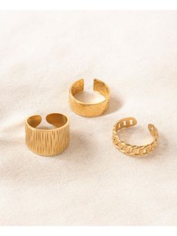 Niska - Classic Aura Anti-Tarnish Rings Pack of 3