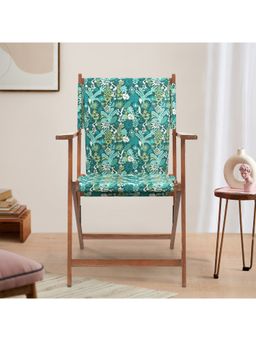 Chumbak - Bistro Folding Chair Tropical Ikkat Green