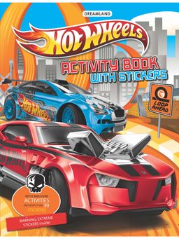 Dreamland - Hot Wheels Activity Book with Stickers Children Interactive Activity Book