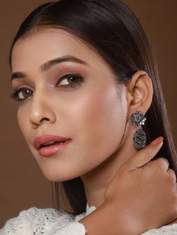 Aatmana - Black Contemporary Drop Earrings