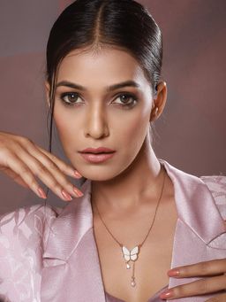 Aatmana - White Brass Gold-Plated Handcrafted Necklace