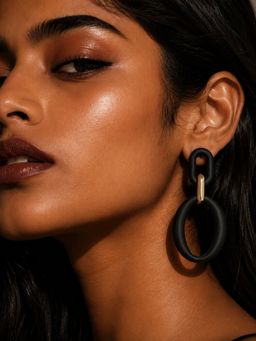 Niska - Midnight Loop Statement Earrings