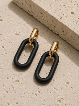 Niska - Midnight Loop Statement Earrings