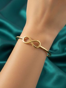 RACHIVA - 18K Gold Plated Infinity Charm Kada For Women
