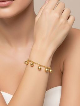 RACHIVA - 18K Gold Plated Ball Charm Bracelet For Women