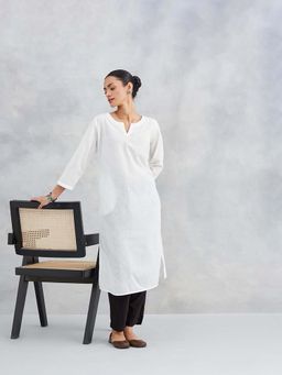 Fabindia - Off White Cotton Kurta
