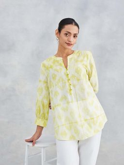 Fabindia - Green Cotton Printed Kurti