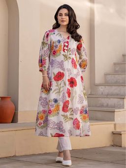 Autumnlane - Tiara Chroma Cotton Kurta with Pant (Set of 2)