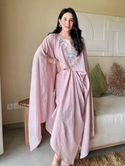 House of Fett - Pink Secret Garden Drape Skirt