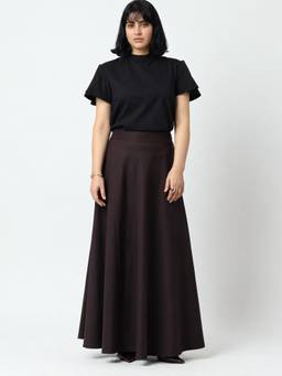 LOMA - Brown Cocoa Cascade Skirt
