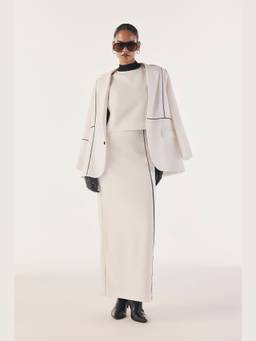 Néant - White Contrast Elemental Tailored Co-ords Set