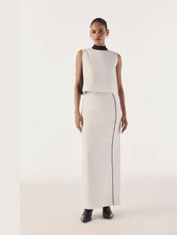 Néant - White Contrast Elemental Tailored Co-ords Set