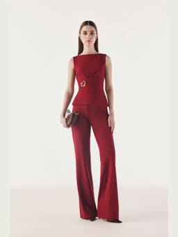 Néant - Red Restructured Buckle Contour Co-ords Set