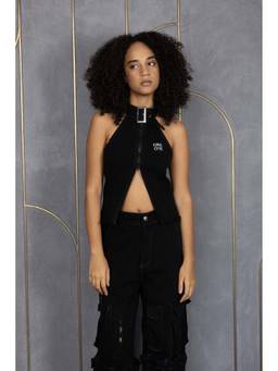 ORE OFE - Black Bound Intent Top