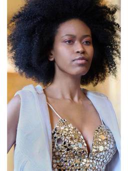 dash and dot - Silver Mirror Bralette Top