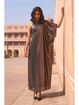 dash and dot - Bronze Single Sleeve Kaftan Dress