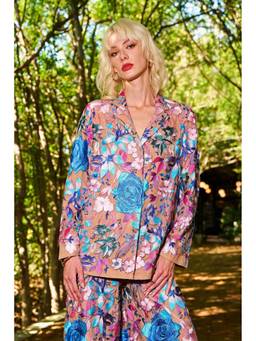 dash and dot - Multicolor Floral Embroidered Blazer