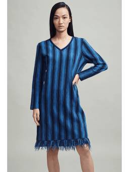 dash and dot - Indigo Stripe Dress