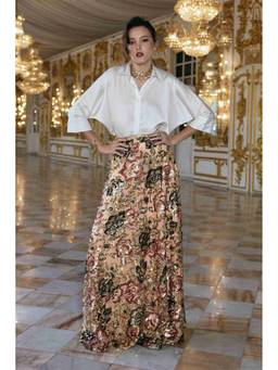 dash and dot - Ivory Ivory Satin Shirt