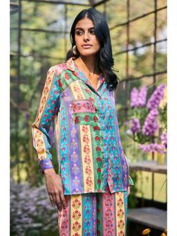 dash and dot - Multi Multi Motif Stripe Shirt