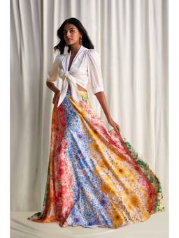 dash and dot - Multi-Color Floral Maxi Skirt