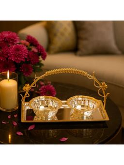 Momentz - Flower Design Basket with Bowls